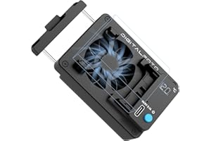 DFCINE ICEMAN-FZ100 - Ventilador de refrigeración para cámara Sony ZV-E1/A6700/A7IV/FX3, ventilador de refrigeración TEC con indicador LED, doble alimentación por batería NP-FZ100 o USB-C, silencioso