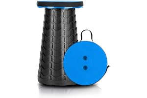 Uniguardian Sgabello da Campeggio Portatile, Telescopico Sgabello Pieghevole Portatile per Pesca Campeggio Escursione Trekking
