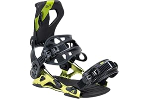 BEXTREME Fijaciones Snowboard Automaticas SP Core Color Lime L 43-45 EU / 8-10 US para Hombre y Mujer. Fijacion Snow Tipo Flow Freestyle Freeride Step On Talla Medida