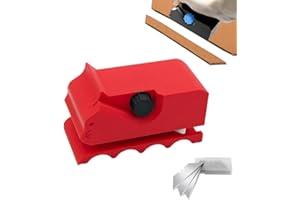 ZHITENG Kartonschneider Wiederverwendbar Und 10 Stück Klingen, Cardboard Cutter 3D Gedruckter Pappe Schneider Katzenförmiges Tragbares Pappe Schneiden Gerät für Katzenliebhaber (Rot)