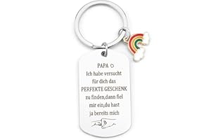 ROCBERUP Geschenke für Papa Schlüsselanhänger Vater Geburtstagsgeschenk, Geschenke für Papa von Tochter Sohn, Stiefvater Geschenk, Vatertagsgeschenk, Valentinstag Papa Geschenk Weihnachtsgeschenke für Eltern