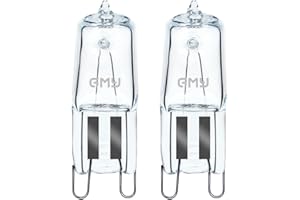 GMY Lampadine alogene G9, 40 W, 230 V, resistente al calore, confezione da 2