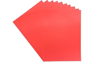 CRAFTER'S COMPANION Crafters Companion A4 Coloured Single Sided Xmas Red – 300GSM (10 Sheet Pack) -Perfect for Arts and Crafts, Printing, Card Bases & Folding-Centura Pearl, 10 Pack, CP10-XRED