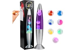 Besight Lavalampe mit 7 Farbe Wechselnde, Lavalampen 34 cm für Kinder und Erwachsene, Entspannende Stimmung LED Nachtlicht für Haus Schlafzimmer Büro, Geschenk für Valentinstag Geburtstag