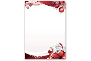 Motif Letter Paper! Christmas Letter to Santa Claus 50 Sheets DIN A5 - Paper-Media