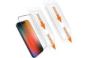 KUNXING Wyjątkowa matowa folia ochronna do iPhone 15 Pro, 9H Anti-Fingerprint, Automatyczne usuwanie kurzu, automatycznym szablonem instalacyjnym(6,1 cala, 2 sztuki)