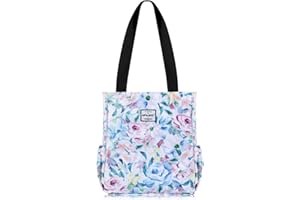HAWEE Mode Femme Sac à Bandoulière Grande Capacité Sac D'épaule Léger Sac Fourre-Tout avec Zip Loisir Sac à Provisions Imperméable Sac à Main pour Voyage Travail Ecole Vie Quotidienne Camping Plage