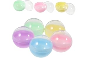 Warmhm 50 Palline Trasparenti Apribili Per Lotteria Da 5 Cm - Capsule Riempibili Per Giochi e Premi - Perfette Eventi e Festività Ideali Sorprese Giochi Di Fortuna