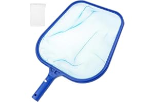 Aututer Pool Kescher Kescher Pool Feinmaschig Robuster Poolkescher mit 1 Skimmersocke für Pools Wellnesszentren Springbrunnen Teiche Usw