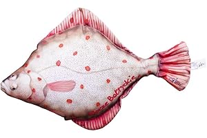 GABY Fish Pillows Dekoratives Kissen in Form des echten Fisches, Flunder