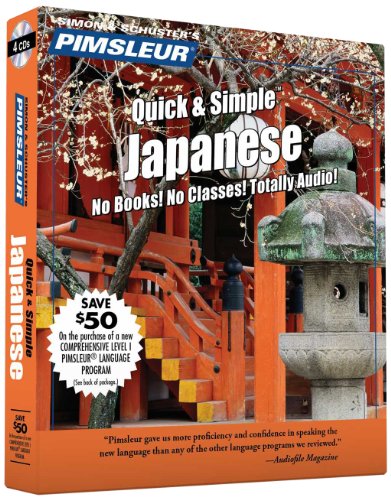 Pimsleur Japanese Quick & Simple Course - Level 1 Lessons 1-8 CD: Learn to Speak and Understand Japanese with Pimsleur Language Programs livre