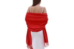 RIIQIICHY Hiver Chaud Écharpe Pashmina Châle Etole Foulard Femmes Longues Grandes Douces