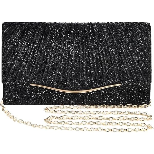 Denim Studded Flap Shoulder Clutch Bag - Distressed Jeans Fabric, Removable Chain Strap, 12x7.5 Inches - View #5