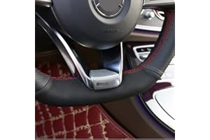 Nosxxus Emblème autocollant décoratif pour volant GLK GLA GLC GLE CLA 16 modèles 17 modèles E200L E300L nouvelle classe E