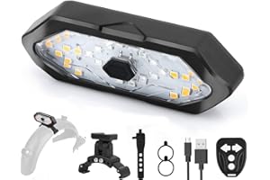 FXINRUIA E Scooter Blinker,LED Scooter Blinker/Rücklicht mit Funkfernbedienung Kompatibel mit MaxG30/Ninebot Serie Blinklicht Outdoor Rücklicht Warnlicht Einstellbare Speziell für roller Zubehör