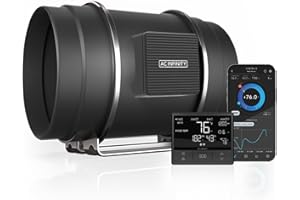 AC Infinity CLOUDLINE T8, Leiser 200mm Inline-Rohrventilator mit Temperatur-, Feuchtigkeits- VPD-Controller, WLAN-App-Integration, Lüftungs- und Abluftventilator für Heizung, Kühlung, und Growzelte