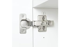 RUDIS-SPAREPARTS 3D Scharnier Softclose passend für IKEA BESTA Tür mit Abdeckung - Einfache Montage und leicht einzustellen (4 Stück)