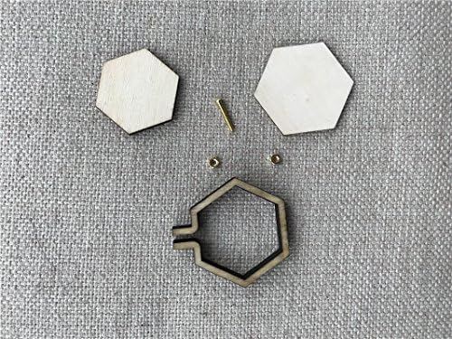 DIY Mini Embroidery Hoop Frame - Miniature Embroidery Hoops - DIY Tiny Hoop Kit - Mini Hoop Frame -Diy Necklace Tiny (20mm)