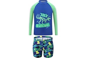Cheerful Mario Maillot de Bain Enfant Garcon UV Protection Manches Longues Rashguard Sets Vêtements de Bain