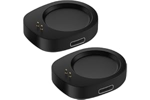 VAKLER 2 Stück Ladegerät für Uhren, Typ C, magnetisch, Ladegerät für Armbanduhr, kompatibel mit AMAZFIT T-Rex 3/Balance Typ C, Ladestation, Konverter mit Überspannungs- und Überstromschutz