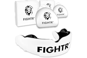 FIGHTR® Premium Mouth Guard – Ideal Breathing & Easily Adjustable, Sports Mouth Guard for Boxing, MMA, Muay Thai, Hockey & Martial Arts Includes Hygiene Box
