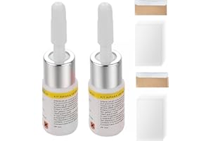 Jowrun Kit Riparazione per Parabrezza Auto, 2 Set di Liquido per Riparazione Vetro, Strumenti di Riparazione Crepe Vetro, Kit di Riparazione Vetro,Ripara Vetro Auto,Windshield Crack Repair Kit