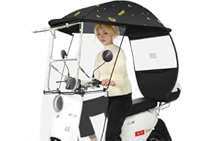 QMZDXH Universal-Regenschutz, Abdeckung Für Elektromobil, Regenschirm Mobilität Sonnenschutz Regen-Abdeckung, Motor-Fahrrad-Sonnenblende Schatten Zelt-Regenschirm-Scooter E
