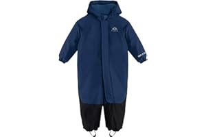 KADVA Kinder Skianzug KIKO Jr Ski Overall für Jungen Wasserdicht Winddicht mit Reflektoren und Kapuze Fleecefutter