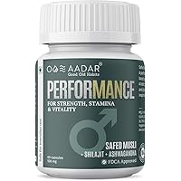 AADAR PerforMANce | Ayurvedic Strength Booster |Safed Musli, Ashwagandha, Gokshura | 60 Capsules
