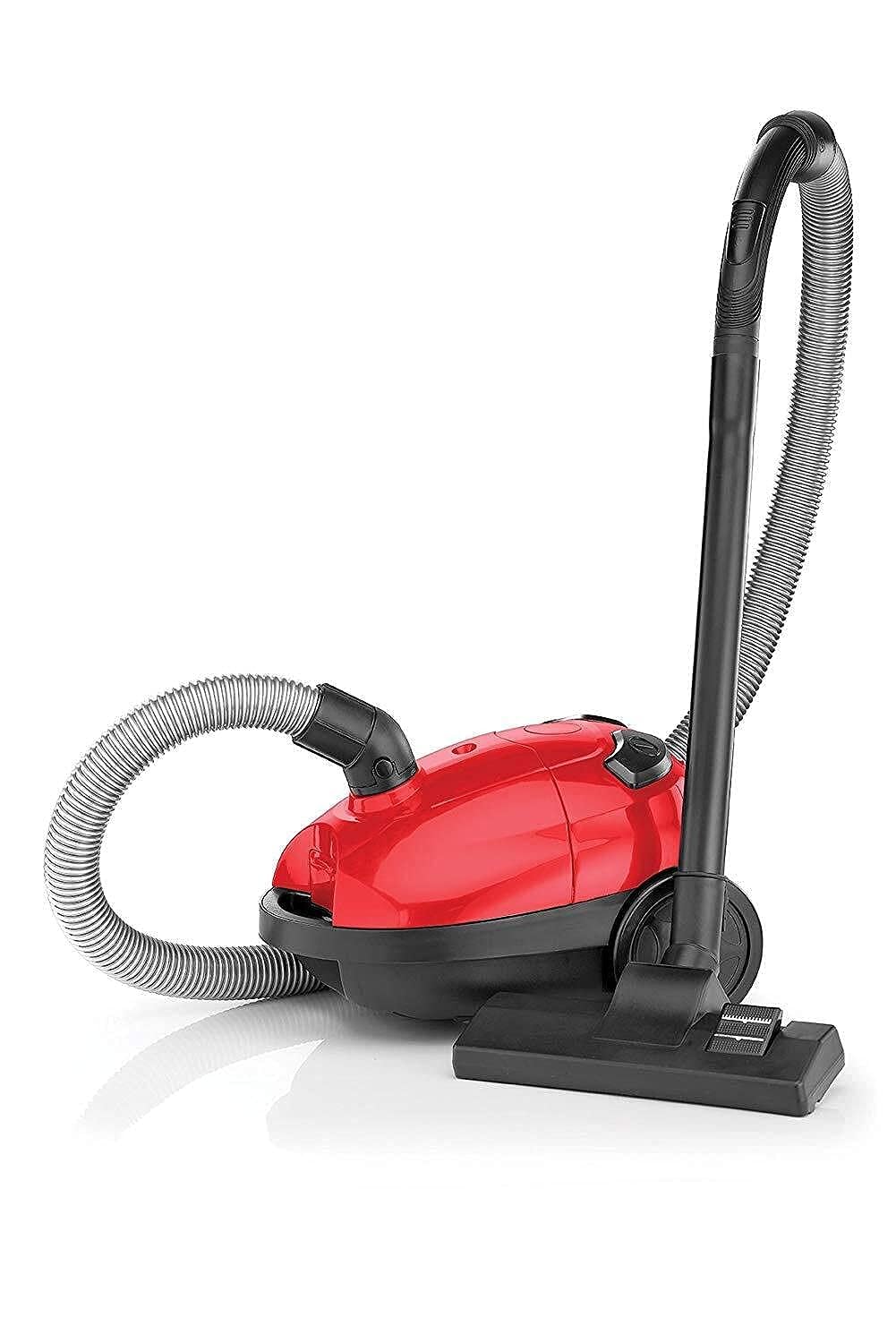 BLACK+DECKER VM1200-B5 1000-Watt,100 Air Watts High Suction, 1-Litre Bagged Vacuum Cleaner (Red)