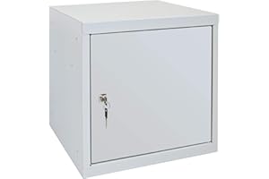 ADB BETRIEBSEINRICHTUNGEN GMBH ADB Wertfach Schlie?Fach W?rfel Schlie?fachschrank mit Zylinderschloss Drehriegelschloss, Farbe (RAL):Lichtgrau (RAL 7035)