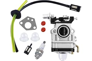 CYWVYNYT Carburateur pour débroussailleuse 52cc 49cc 43cc Carbu Kit avec joint, tuyau, bougie d'allumage et filtre à essence.carburateur debroussailleuse