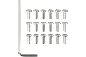 CLOUDPOWER Set di 18 viti in acciaio per coperchio batteria piastra inferiore Max G30, colore argento, kit di chiavi e viti