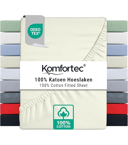 Protège-Matelas 160x200 Cm Komfortec – Imperméable Silencieux Respirant, Anti-Acarien, Élastiques Coins, Hypoallergénique