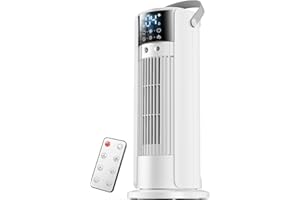 YONLICH Portable Air Conditioner, 5 in 1 Air Cooler, 23ft/s Velocity Mini Air Conditioning Unit, 90°Oscillating, Storm Mode Cool Mist, 10H Timer LED Display, Small Air Conditioner with Remote Control for Hom