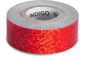 DRUNA Cinta Forro Rollo Adhesivo Decorativo para Gimnasia Rítmica Crystal Indigo 20mm*14m