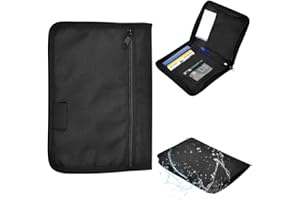 VGECEE Fahrzeugmappe Dokumentenmappe A5 Auto Handschuhfach Organizer Mappe mit Mehreren Fächern Bordmappe Auto A5 Car Document Holder Multifunktionale Brieftasche für Karte Registrierung Autozubehör