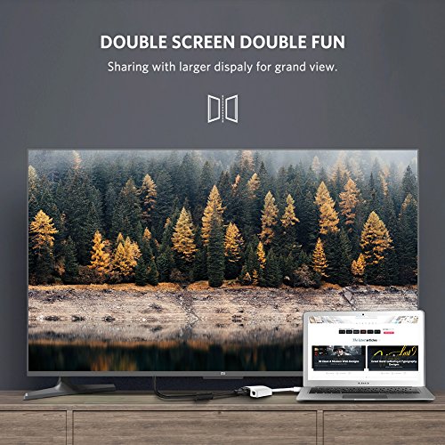 UGREEN Mini Displayport auf hdmi Adapter Thunderbolt auf Vga 2 in 1 HDTV Konverter 1080P für Apple Mac Book, MacBook Pro, MacBook Air, Mac Mini und iMac,Microsoft Surface Pro/ Pro 2/ Pro 3, Thinkpad X1/ Carbon/ Touch/ Helix weiß - 6