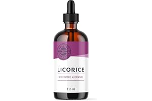 Vimergy Licorice, 57 Dosi – Estratto Liquirizia Liquida in Gocce – Integratore Vegano – Gocce di Liquirizia - Senza Zucchero né Leganti – Senza OGM e Senza Glutine (115 ml)