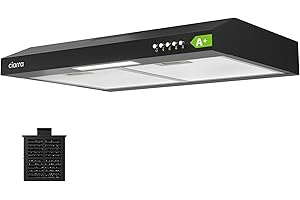 CIARRA ASB6903D 60cm Visor Cooker Hood Undercabinet Hoods Wall Mounted Kitchen Extractor Fan 600mm Top Vented Range Hood