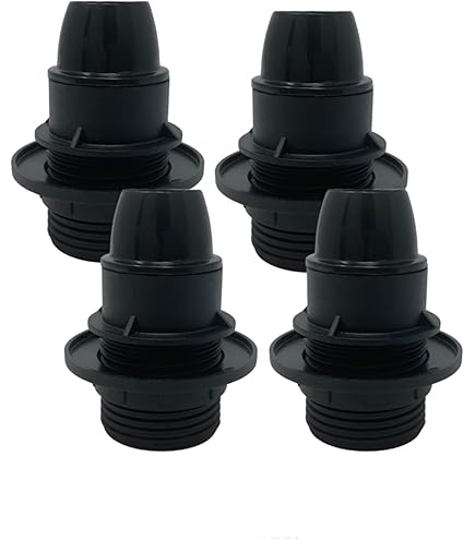 Douille E27 Autobloquante En Bakélite, Demi-filetage, Blanc