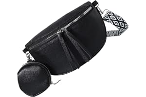 EMBHLITFE Bolso Riñonera Mujer Correa Ancha Ajustable Riñonera Pequeña Cuero PU Bolso Hombro Crossbody Bolsa con Monedero Desmontable para Mujeres que Van de Compras Viajando e Yendo a la Escuela