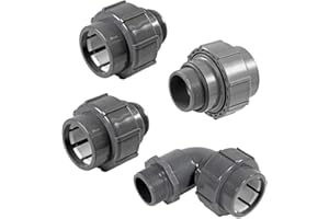 Peraqua Pool- Anschluss-Set Flexfit Fittinge Ø 50mm für Filteranlage Rücklaufdüse und Skimmerverbindung