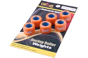 Glixal 20X15mm High Performance Racing Variator Roller Weights Set For Honda PCX 125 150 Polaris RZR 200 SYM SUZUKI KYMCO VESPA Scooter Quads ATV UTV (10 Gram)
