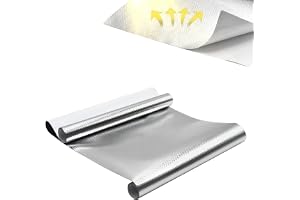 Värmeskyddsmatta självhäftande, 60 cm x 200 cm | tillverkad av aluminiumglasfibertyg, med självhäftande tejp, för skärning, t
