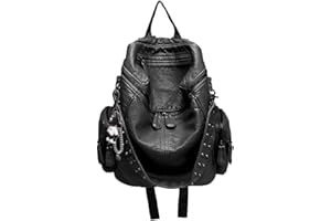 BUKESIYI Donna Borsa Zaino Elegante Zainetto Borse a Tracolla Zaini Antifurto Zainetti 2023 PU Pelle CCIT78222 Nero