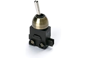 ORION LIGHTSTYLE Interrupteur à bascule ON/OFF marche/arrêt 250 V 1 pôle 2(1) A LS-2 Doré vieilli