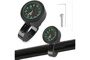 ZEILABANG KAKADI Motorraduhr,Motorraduhr für Lenker Wasserdicht,Fahrraduhr für Lenker,Digitaluhr Lenkeruhr,Motorrad Lenkeruhr,Lenkeruhr Motorrad,Motorrad-Uhren,Lenkerhalterung Uhr für Motorräder Elektrofahrzeuge