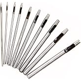 SRTfootcare Yuvarlak Vurma Deri Delik Zımbası 1-6 no Arası 1 Adet Deri El Aleti (Krom, 1 mm)