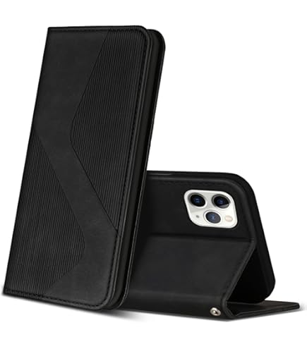 Vera Pelle Portafoglio Custodia Per Apple IPHONE 12 Mini Pro Massimo Flip Stand - Foto 12